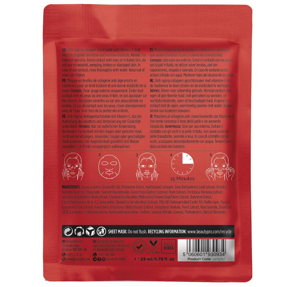 BEAUTYPRO Brightening Collagen Face Mask